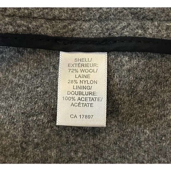 Banana Republic‎ Women’s Size S/P Gray Toggle Wool Coat - Picture 8 of 8